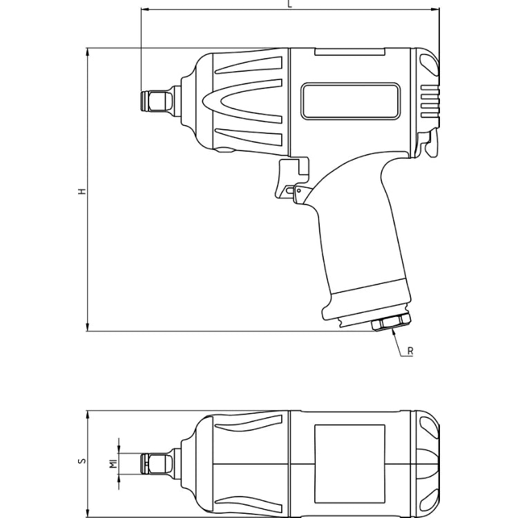 Avvitatore reversibile in materiale composito 1/2''