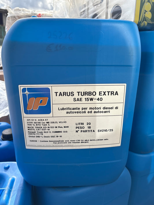 OLIO 15w40 TARUS TURBO EXTRA latta da 20LT