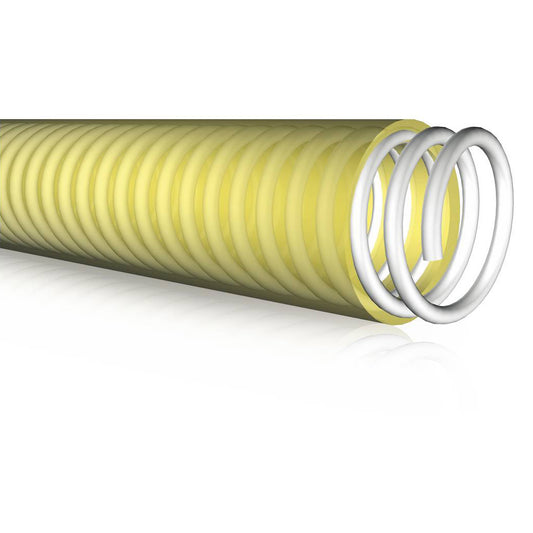 TUBO GIALLO SPIRALE IN PVC